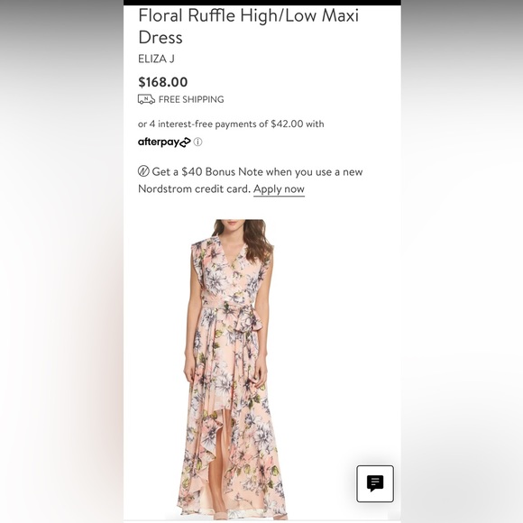 eliza j floral ruffle high low maxi dress Eliza J Women's Long Sleeve Cascading Ruffle Gown - Multi - Size 14
